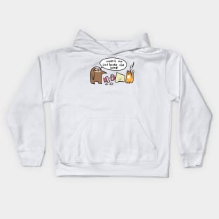 Sloth Blames Cat Comic Kids Hoodie